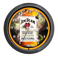 Neonuhr Jim Beam